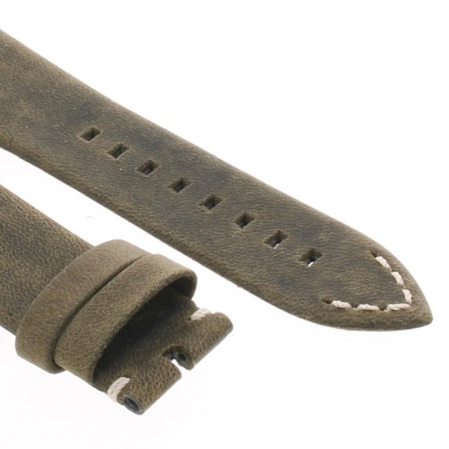 Zenith Cinturino 27.00.2321.773  Pelle Nubuck verde oily con interno in Caucciù   23/21 mm per orologio e cronografo Type 20