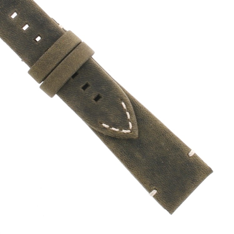 Zenith Cinturino 27.00.2321.773  Pelle Nubuck verde oily con interno in Caucciù   23/21 mm per orologio e cronografo Type 20