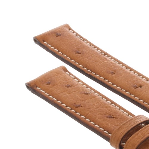 Cinturino Jaeger-LeCoultre Aftermarket Compatibile Struzzo Marrone opaco 17/16 mm B42M