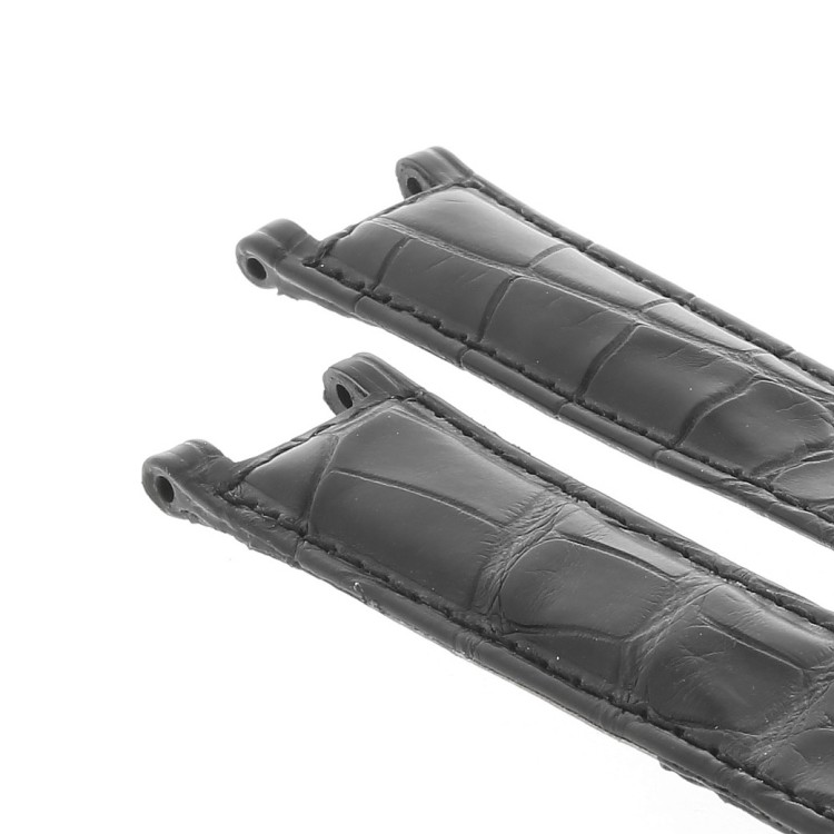 Cinturino CARTIER Aftermarket Compatibile Alligatore Nero opaco 20/18 mm 