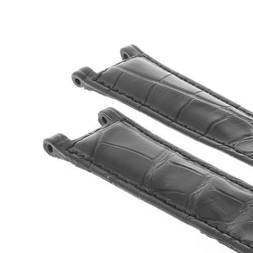 Cinturino CARTIER Aftermarket Compatibile Alligatore Nero opaco 20/18 mm 