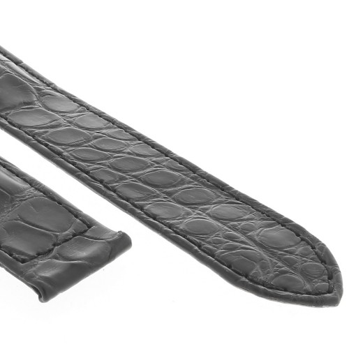Cinturino CARTIER Aftermarket Compatibile Alligatore Nero opaco 20/18 mm B42B