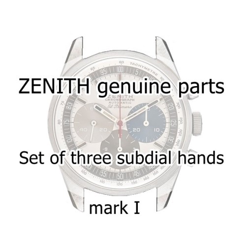 Zenith Lancette o sferini Contatori finitura bianca Mark I per orologio ref. A386 cronografo El Primero.