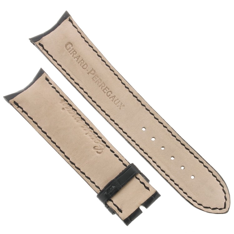 Girard Perregaux Cinturino 22/20 Alligatore colore Nero opaco. Minimi segni. Utilizzato per vetrina.
