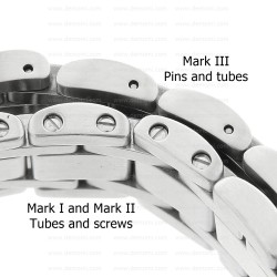 Zenith Maglia per Bracciale Rainbow  acciaio con Viti 17,3 x 9,9 x 3,7 mm 2