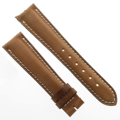 Zenith Cinturino Vintage pelle Marrone 20/16 mm con difetti, non usato