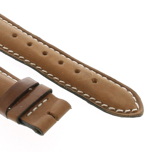 Zenith Cinturino Vintage pelle Marrone 20/16 mm con difetti, non usato