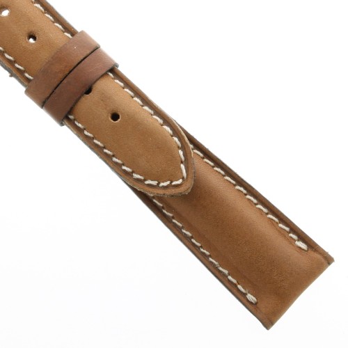 Zenith Cinturino Vintage pelle Marrone 20/16 mm con difetti, non usato