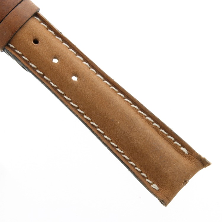 Zenith Cinturino Vintage pelle Marrone 20/16 mm con difetti, non usato