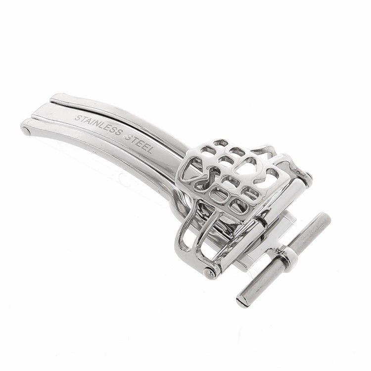 FREDERIQUE CONSTANT Deployante Logo Traforato acciaio 18 mm