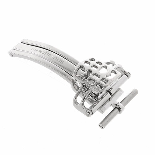FREDERIQUE CONSTANT Deployante Logo Traforato acciaio 18 mm