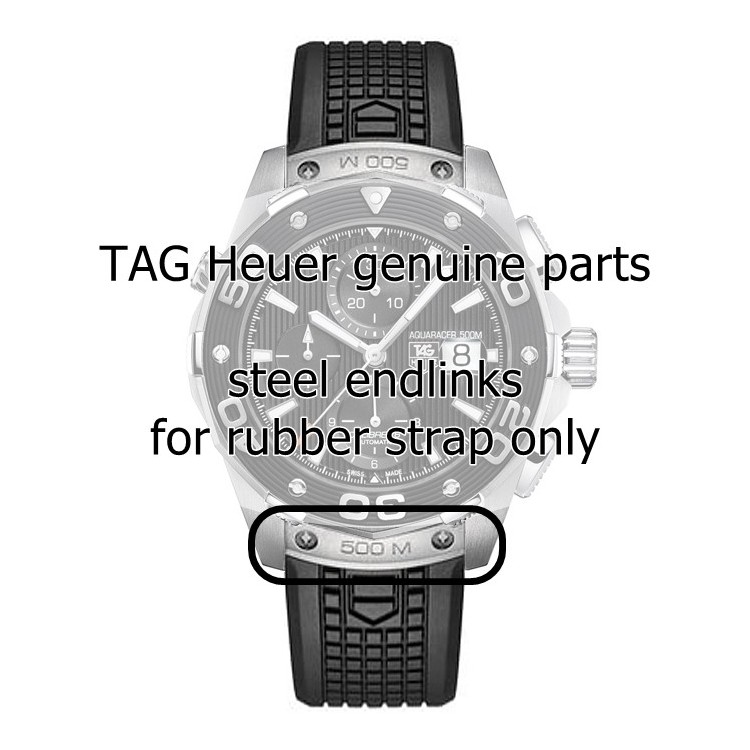 Tag Heuer coppia terminali o attacchi cassa per Cronografo Aquaracer 500M CAJ2110.FT6023 ansa 22 mm