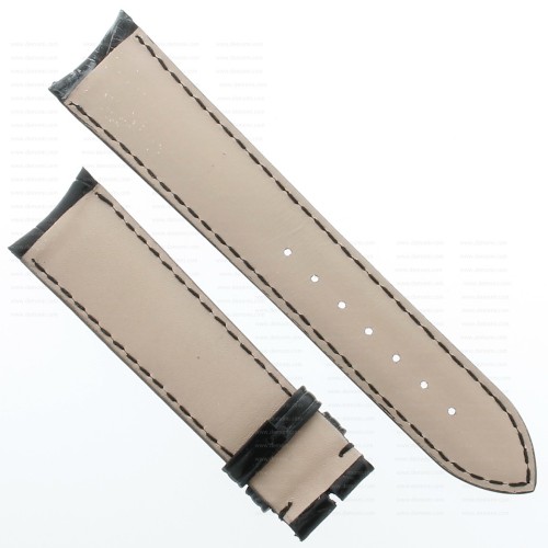 Cinturino non originale IWC Alligatore Nero Opaco 20/18 mm tipo Portoghese