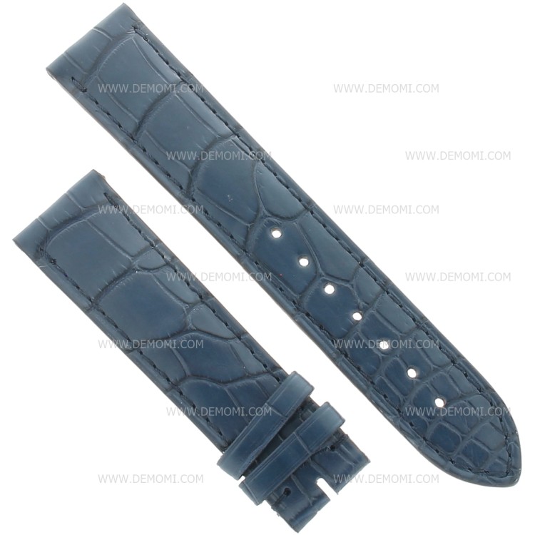 Longines Cinturino Alligatore L682154080 Blu Opaco 20/18 mm .