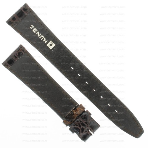 Zenith cinturino coccodrillo marrone 18/14