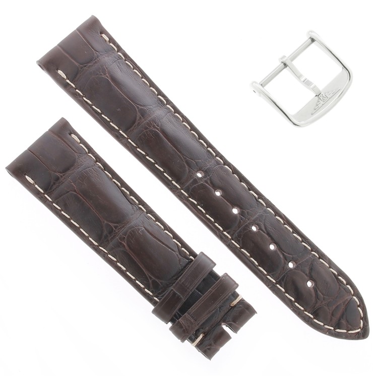 Longines Cinturino Alligatore L682109818 FA Marrone Opaco 21/18 mm