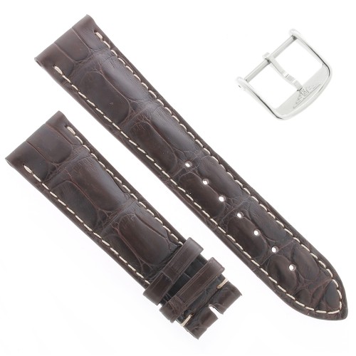 Longines Cinturino Alligatore L682109818 FA Marrone Opaco 21/18 mm