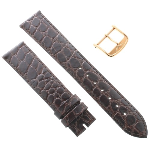 Longines Cinturino L682100664 FR Stampa Alligatore Marrone Moka 18-16 mm