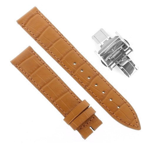 Longines Cinturino L682101267 FDA Stampa Alligatore Gold 18/16 mm