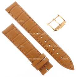 Longines Cinturino L682101267 FR Stampa Alligatore Gold 18/16 mm