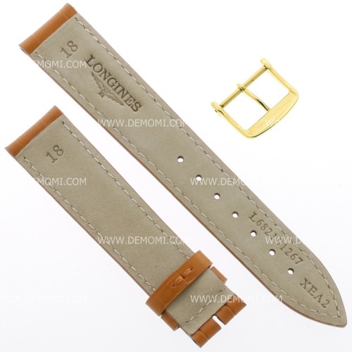 Longines Cinturino L682101267 FG Stampa Alligatore Gold 18/16 mm