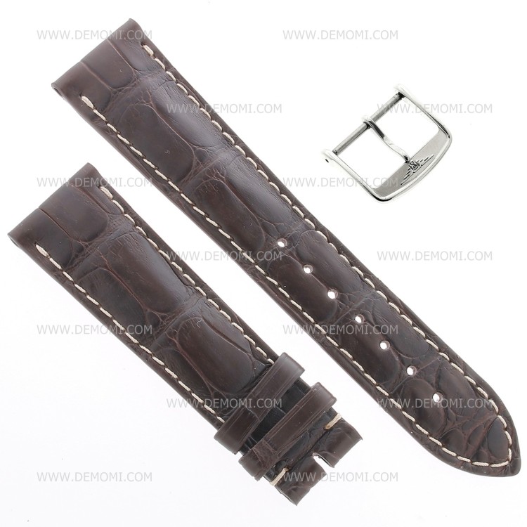 Longines Cinturino Alligatore L682109818 FA Marrone Opaco 21-18 mm