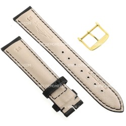 Longines Cinturino L682100480 FG Pelle Liscia Opaca Nero 18-16 mm Heritage 2