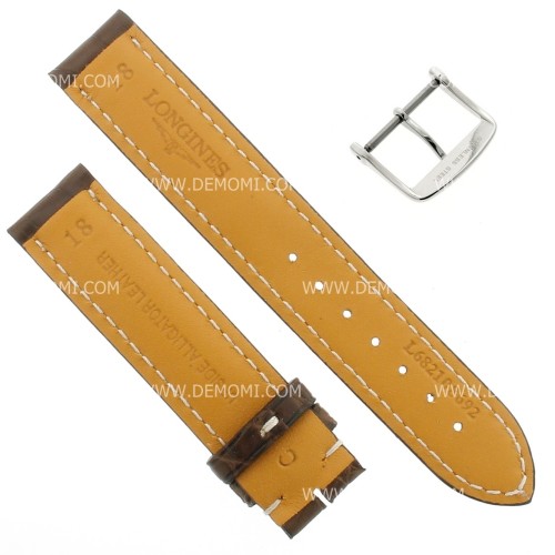 Longines Cinturino Alligatore L682108692 FA Marrone 18/18 mm