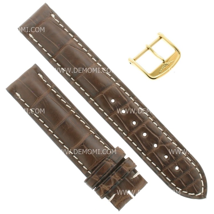 	Longines Cinturino Alligatore L682108692FG Marrone 18/18 mm