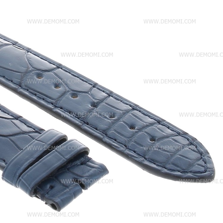 Longines Cinturino Alligatore L682154080 Blu Opaco 20/18 mm .