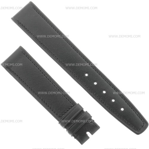 OMEGA cinturino Vintage pelle Nero 18/16 