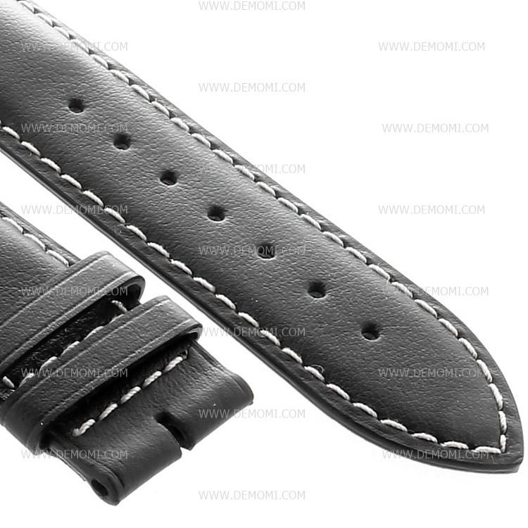 Longines Cinturino L682124852 Pelle Liscia Opaca Nero 21/20 mm Conquest e altri
