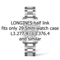 Longines mezza maglia acciaio Conquest  misura 15 x 5,2 x 2,9 mm - f 29,5 mm case diameter.
