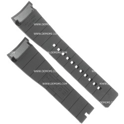 Zenith Cinturino Caucciù 27.00.2318.642 Nero 23/18 mm attacco integrato per Defy 2