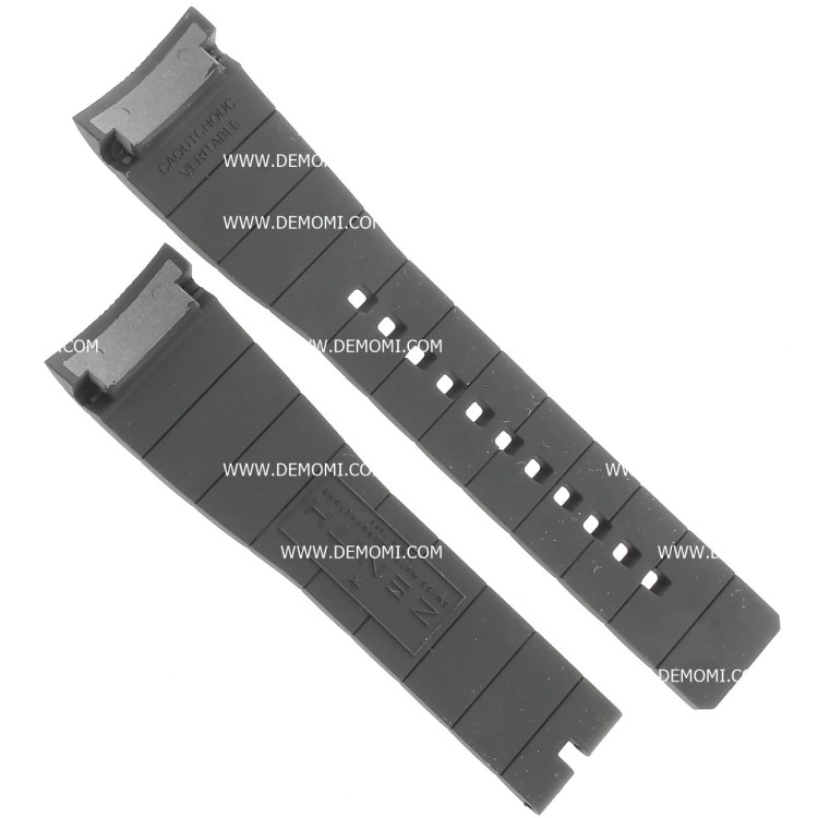 Zenith Cinturino Caucciù 27.00.2318.642 Nero 23/18 mm attacco integrato per Defy