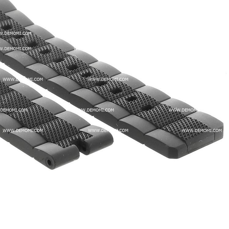 Zenith Cinturino Caucciù 27.00.2318.642 Nero 23/18 mm attacco integrato per Defy