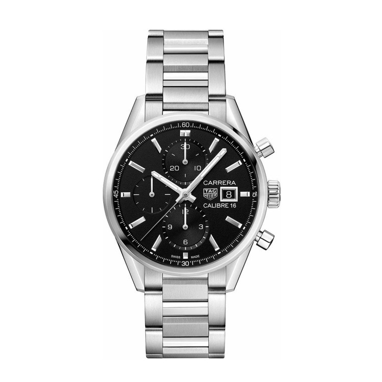 TAG HEUER CARRERA Conograph 41 mm CBK2110.BA0715 quadrante Nero