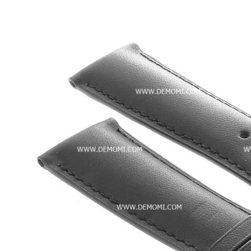 Tag Heuer Cinturino Monaco Pelle FC8119 Nero 22/18 mm Monaco ardiglione.
