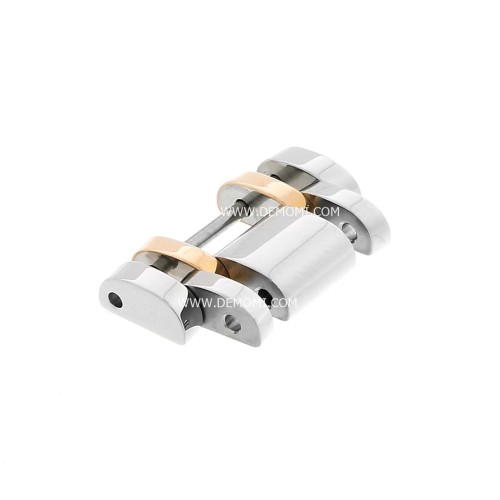 Longines maglia acciaio e oro rosa per Saint-Imier misure 20 x 9,8 x 3,8 mm L2.752.5 , L2.766.5.