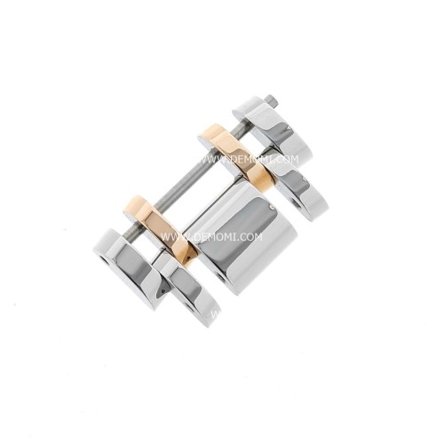 Longines maglia acciaio e oro rosa per Saint-Imier misure 20 x 9,8 x 3,8 mm L2.752.5 , L2.766.5.