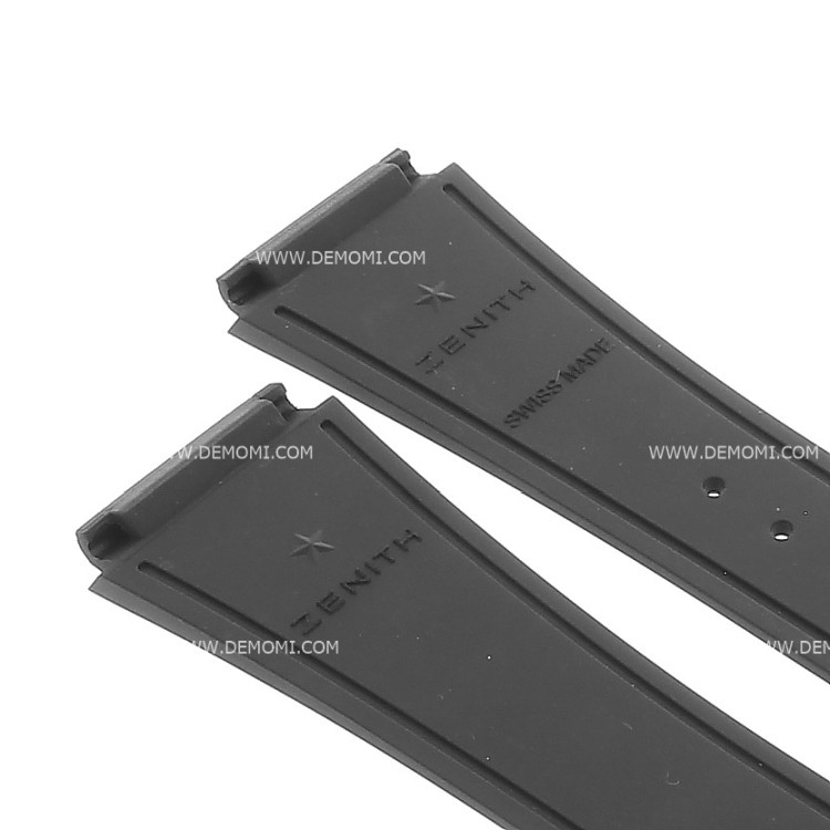 Zenith Cinturino 27.00.2218.782 Caucciù Nero 22/18 mm Defy Classic