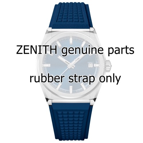 Zenith Cinturino 27.00.2218.790 Caucciù Blu 22/18 mm