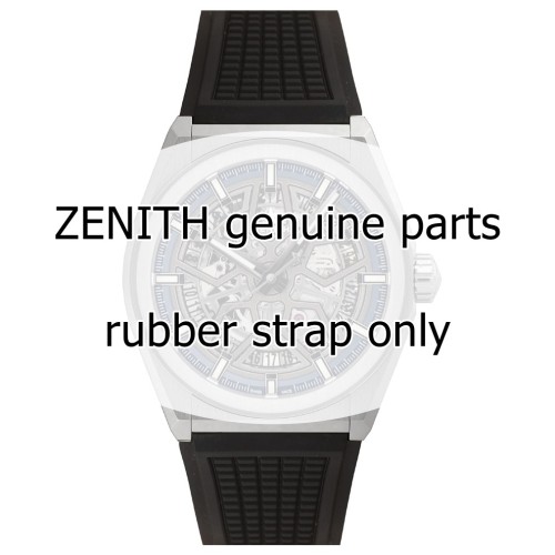 Zenith Cinturino 27.00.2218.782 Caucciù Nero 22/18 mm Defy Classic