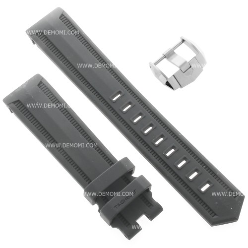 Tag Heuer Cinturino Caucciù FT8019 FA Nero misure 21/19mm per Aquaracer serie CAK21..