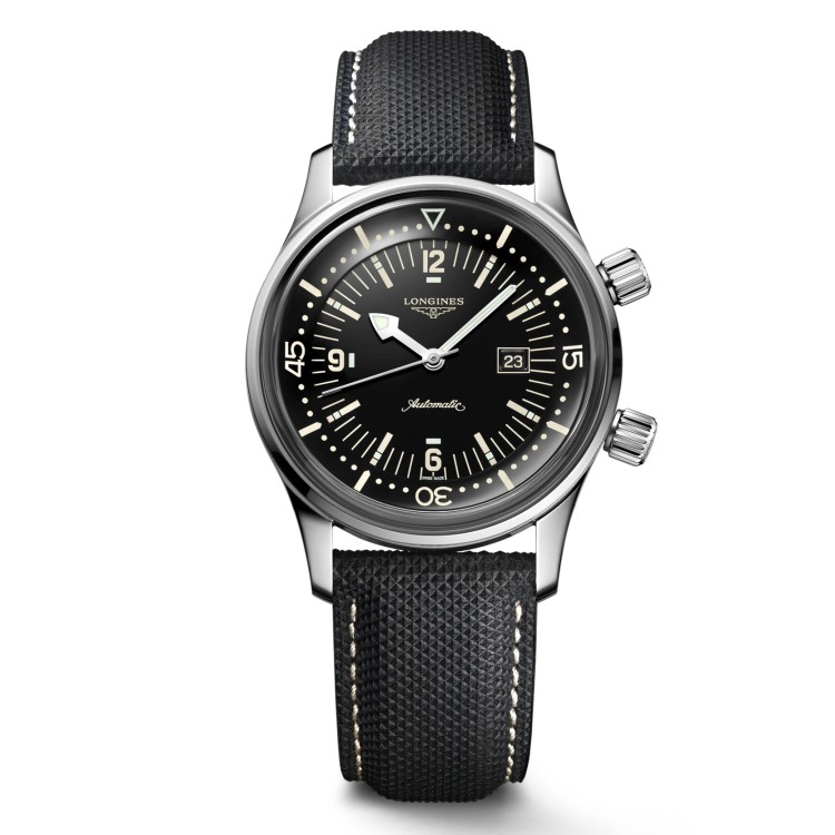 LONGINES Heritage Legend Diver L3.374.4.50.0 con data 36 mm Automatico