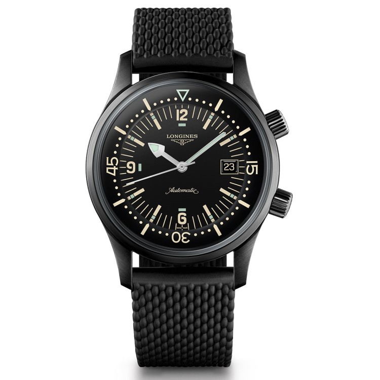 LONGINES Heritage Legend Diver L3.774.2.50.9 con data 42 mm Automatico
