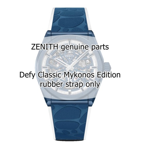 Zenith Cinturino 27.00.2218.599 Mykonos Caucciù Blu 22/18 mm Defy Classic limited edition