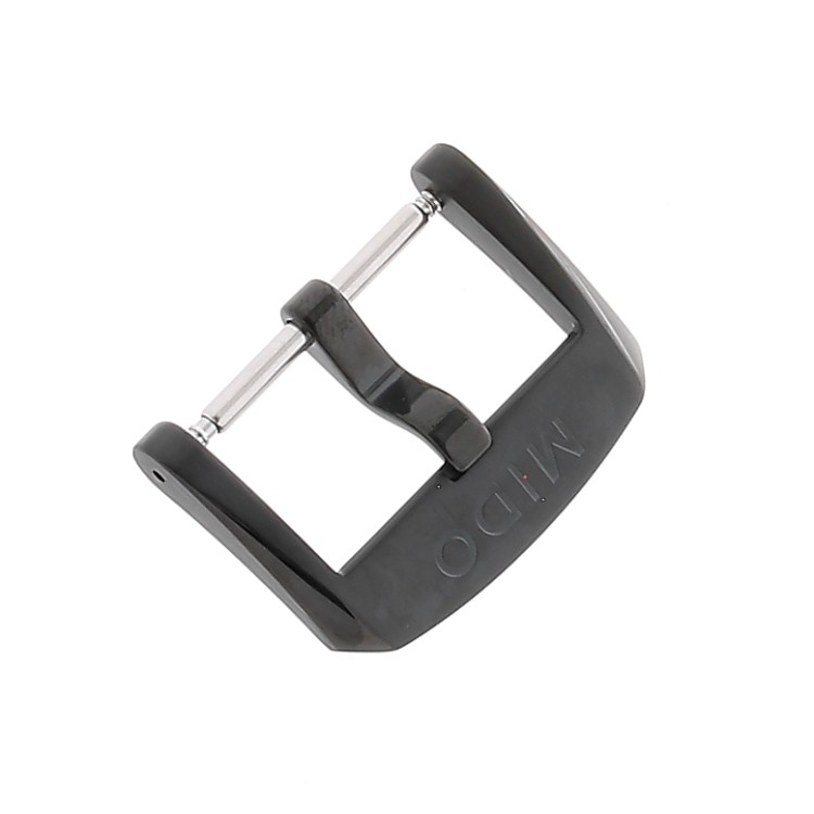 Mido Fibbia Ardiglione 20 mm Acciaio PVD Nero.