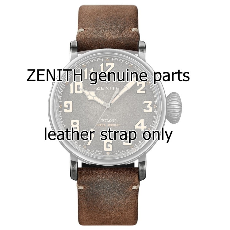Zenith Cinturino 27.00.2218.801  Pelle nubuck oily con interno in Caucciù 22/18 mm per Cairelli e Pilot