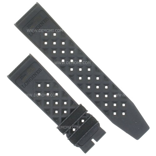 Longines Cinturino in Gomma 22/20 mm per Heritage Skin Diver Watch L2.822.4